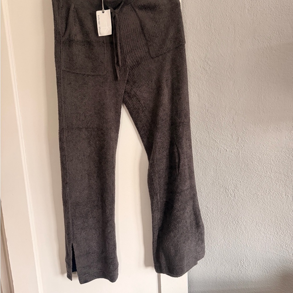 Barefoot Dreams Black Plush Knit Lounge Pants - Picture 2 of 2